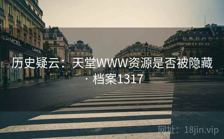 历史疑云：天堂WWW资源是否被隐藏 · 档案1317