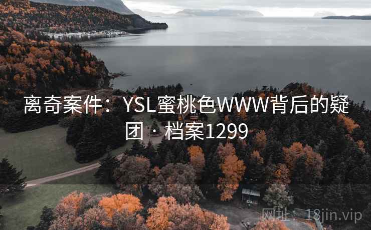 离奇案件：YSL蜜桃色WWW背后的疑团 · 档案1299  第2张