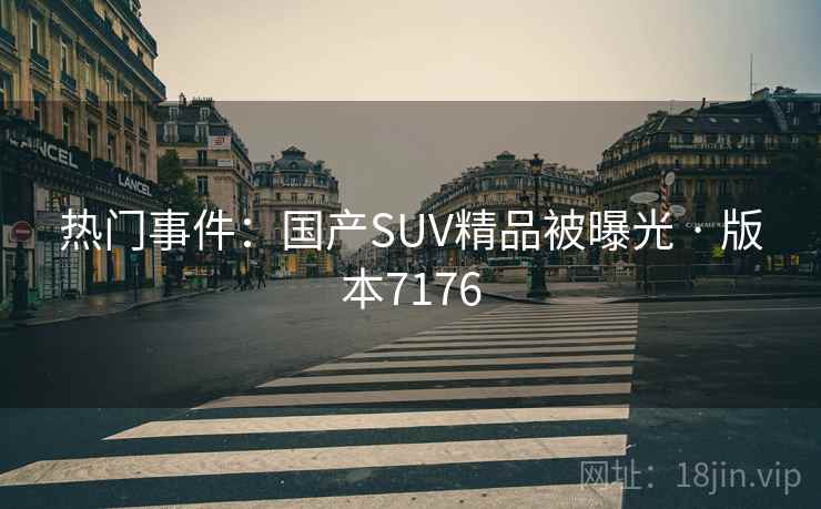 热门事件：国产SUV精品被曝光 · 版本7176  第2张